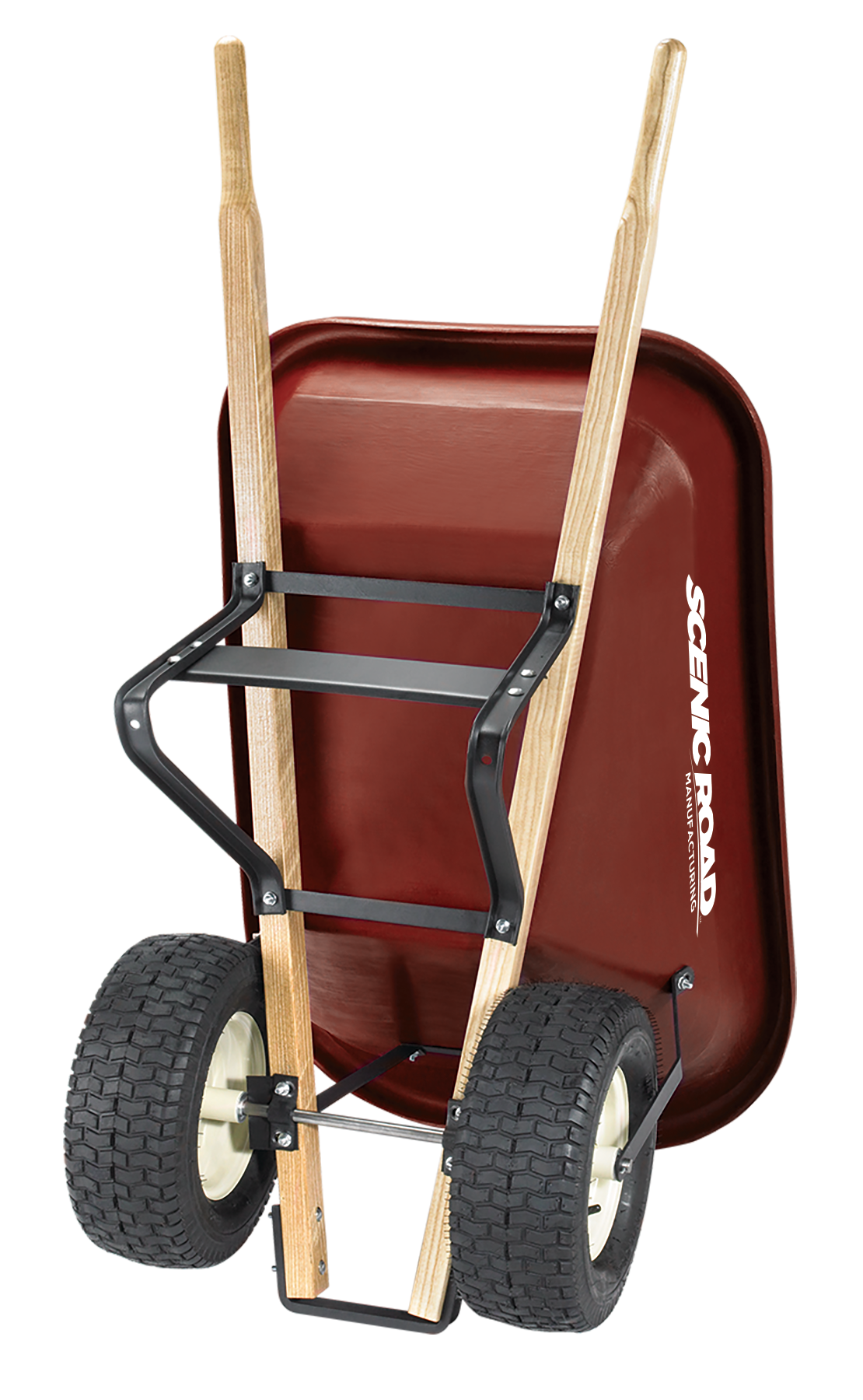 Scenic Road M-Series 6 Cu Ft Dual Turf Wheelbarrow - Underside