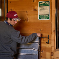 Scenic Road SR3 Blanket Bar with Bridle Hooks - In Use