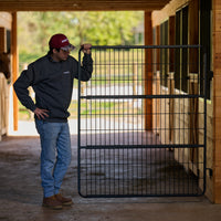 Scenic Road SRG62NYBL 62" Stall Gate Black No Yoke - In Use
