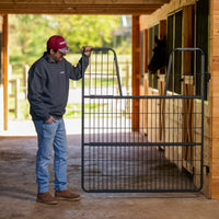 Scenic Road SRG62YBL 62" Stall Gate Black with Yoke - In Use