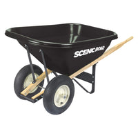 Scenic Lane G-Series 8 Cu Ft Wheelbarrow with Dual Ribbed Tires