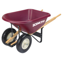 Scenic Road M-Series 6 Cu Ft Wheelbarrow with Dual Flat Free Tires