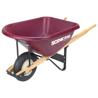 Scenic Road M-Series 6 Cu Ft Wheelbarrow with Single Ribbed Tire