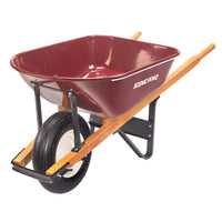Scenic Road Steel SS-Series 6 Cu Ft Wheelbarrow with Single Ribbed Tire