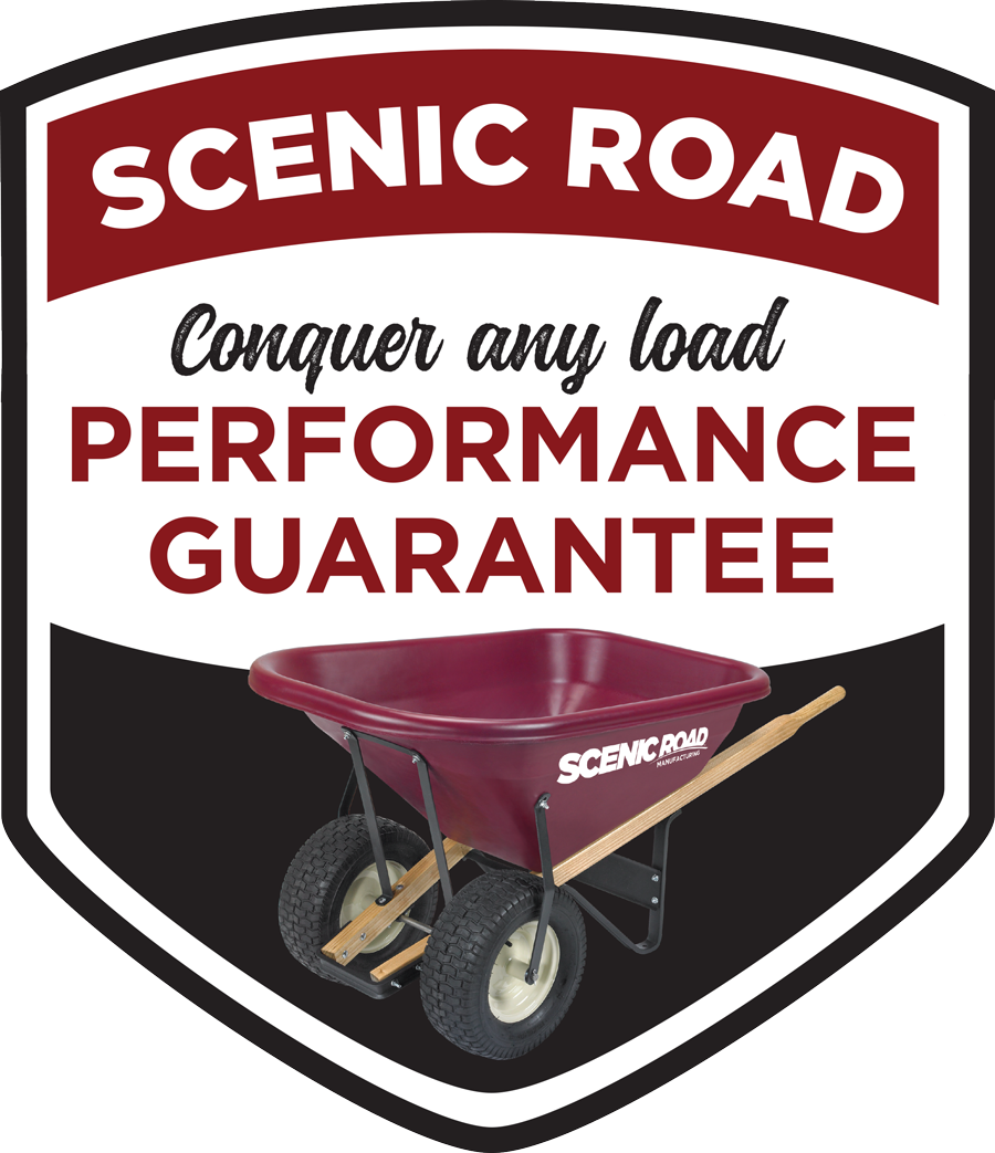 Scenic Road Conquer Any Load Performance Guarantee badge