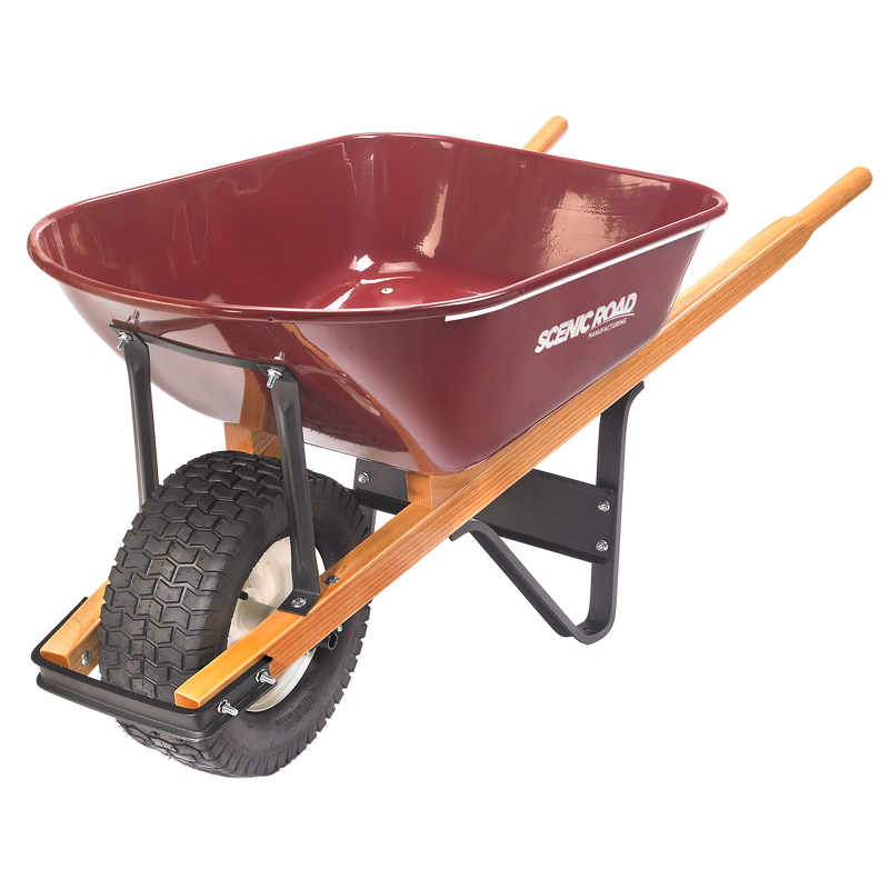Scenic Road SS-Series 500 lb steel-tray wheelbarrow